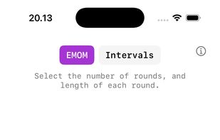 EMOM Screen