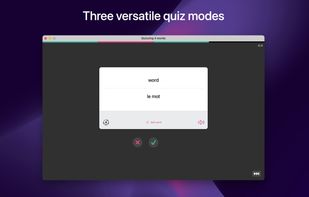 Three versatile quiz modes