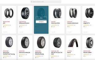 Product comparison - tires