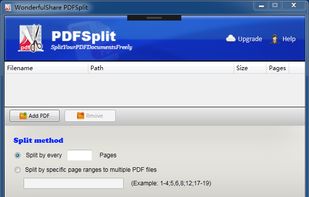 Wonderfulshare PDF Split Pro screenshot 1