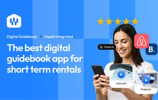 Guest view: check-in instructions, Wi-Fi, house rules and video tutorials on the guest's phone, opened from a QR code with no app to download.