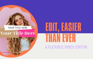 A flexible video editor for both beginner and advanced users. Create a video in minutes.