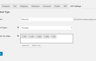 WooGST Plugin screenshot 1