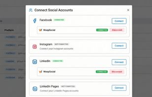 Connect your social media accounts in just a few clicks and start posting