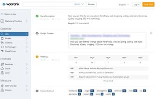 Woorank screenshot 1