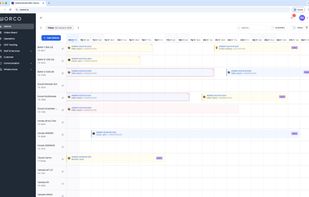 Timeline calendar WorCo for flat management system