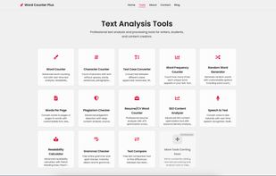 Tools page of Word Counter Plus

link is:
https://wordcounterplusapp.com/tools