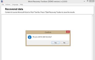 Recovery Toolbox for Word screenshot 1