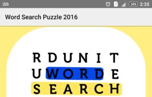 Word Search Puzzle 2016 screenshot 1