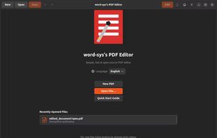 Welcome screen and document hub