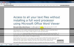 Microsoft Word Viewer screenshot 1