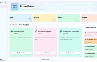 Main dashboard with various statistics and quick entry activities.