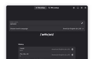 Word2IPA screenshot 1