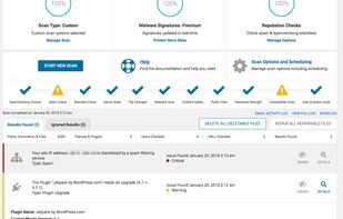 Wordfence screenshot 2