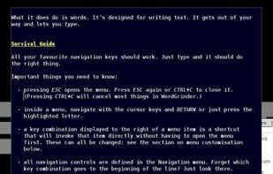 WordGrinder screenshot 1