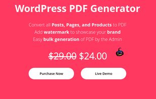 WordPress PDF Generator screenshot 2