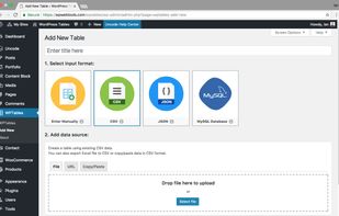 WordPress Tables screenshot 1