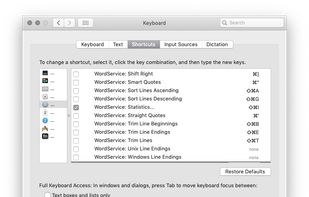 Customize shortcuts.