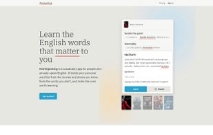 A study card in the word feed: a word from Better Call Saul with the real line it appeared in, its meaning, and a one-tap Learn or Known choice.