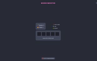 Wordsweeper screenshot 1