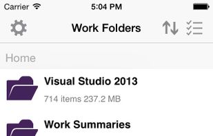 Work Folders screenshot 1