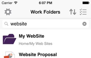 Work Folders screenshot 1