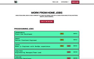 WorkFromHomeJobs.io screenshot 1