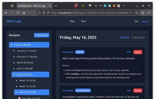 Work Log screenshot 1
