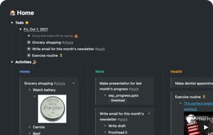 Workflowy screenshot 1