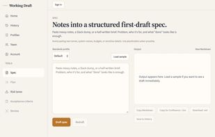 Working Draft screenshot 1