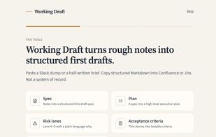 Working Draft screenshot 1