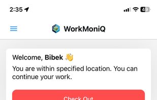 WorkMoniQ screenshot 1