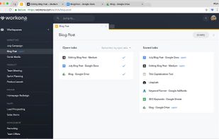 Workona screenshot 1