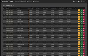 Workout Tracker screenshot 1