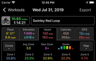 WorkOutDoors screenshot 2