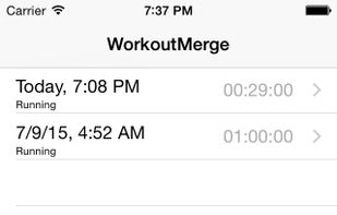 WorkoutMerge screenshot 1