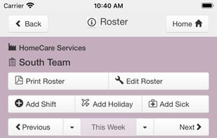 WorkRoster Mobile Roster App screenshot
