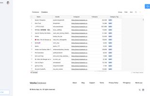 Works Database screenshot 2