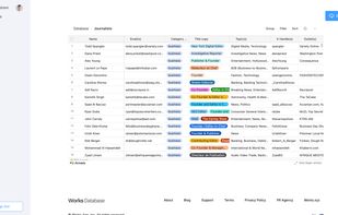 Works Database screenshot 1