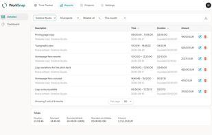 WorkSnap screenshot 2
