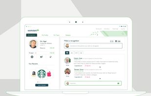 Social recognition wall