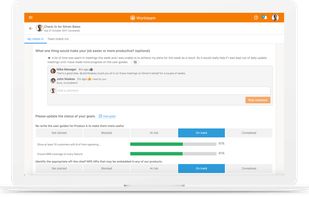 Weekly check-in encourage employees to update their goals and engage with their manager.