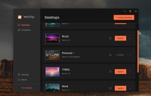 Manager UI for creating and managing desktops.