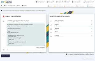 Creating of assignment with Markdown language. 