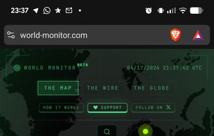 World Monitor GDELT screenshot 2