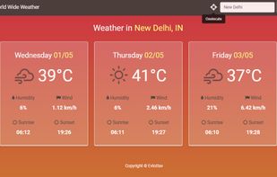 World Wide Weather screenshot 1