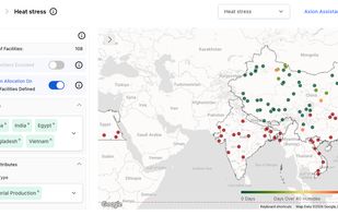 Map Shows Heat Stress Risk in APAC Facilities