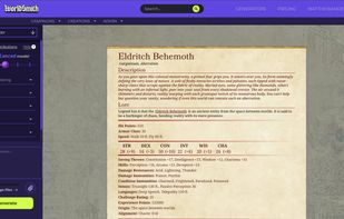 WorldSmith Monster Generator Screenshot