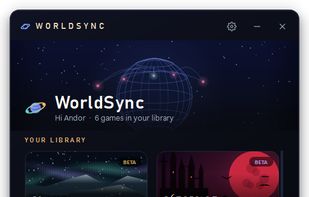 The library: every game gets its own card and look