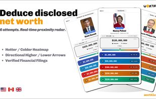 Guessing ladder with real-time hotter and colder proximity radar feedback.